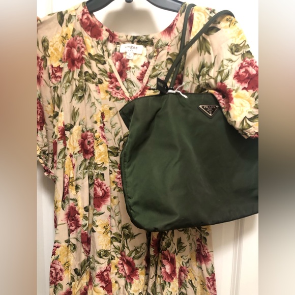 Prada Nylon Zip Tote Dark Olive Green - Picture 2 of 6